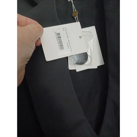 NWT Misha Collection Christy Frill Blazer Dress Black Size 2